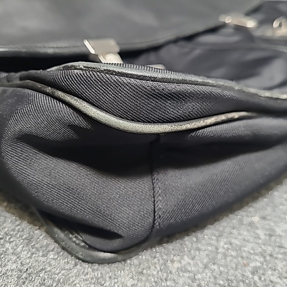 Vtg‎ COACH Black Leather/ Nylon Men's Briefcase Messenger Bag - Picture 13 of 14